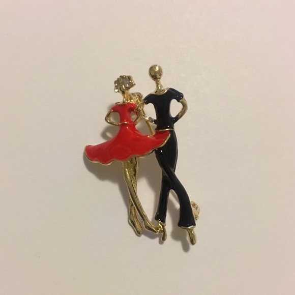 3/$23 🆕 Dancer Couple Enamel Pin Brooch - Picture 2 of 3